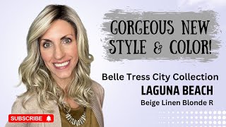 New Belle Tress City Collection! Laguna Beach Beige Linen Blonde R! Wig & Color Review!