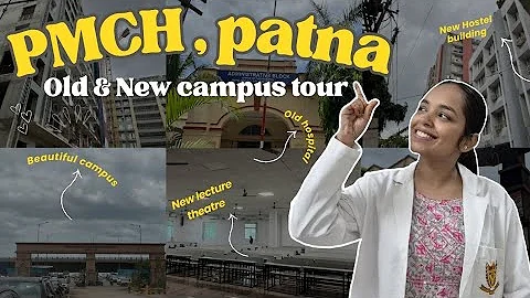 Patna medical college campus tour🏥|New campus academic block,hostel,library#pmch  #campus #tour