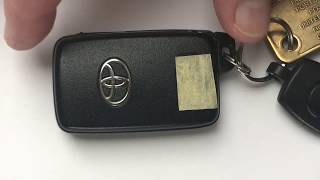 How To Replace A Toyota Keyless Car Fob Battery