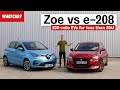 Renault Zoe vs Peugeot e-208 review – what's the best cheap EV? | What Car?