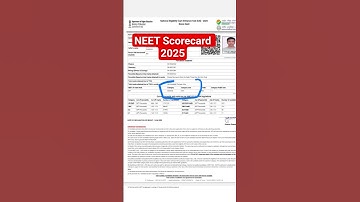NEET Scorecard 2025: AIR + Category Rank Explained #neet2025 #neet2025cutoff #neetresult #neet #nta