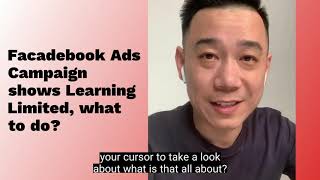 Learning Limited on Facebook Ads Campaign What does it mean? (Facebook Ads Learning Phase Tutorial)