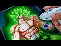 EPIC Broly Drawing with Copic Airbrush - Tolgart VS Aayush Pencilart Drawing Battle