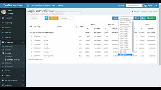 Theo dõi báo cáo Nhập - Xuất - Tồn kho trên phần mềm quản lý bán hàng Lihasoft screenshot 4