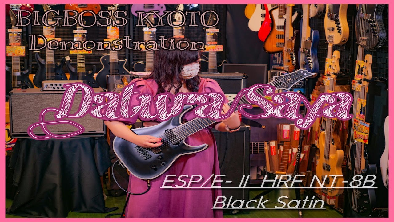Esp E Hrf Nt 8b Black Satin Datura Saya Demonstration 21 9 19 Bigboss京都店 多弦フェア Youtube