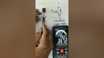how to test IGBT #howto #test #igbt #electronics #shorts