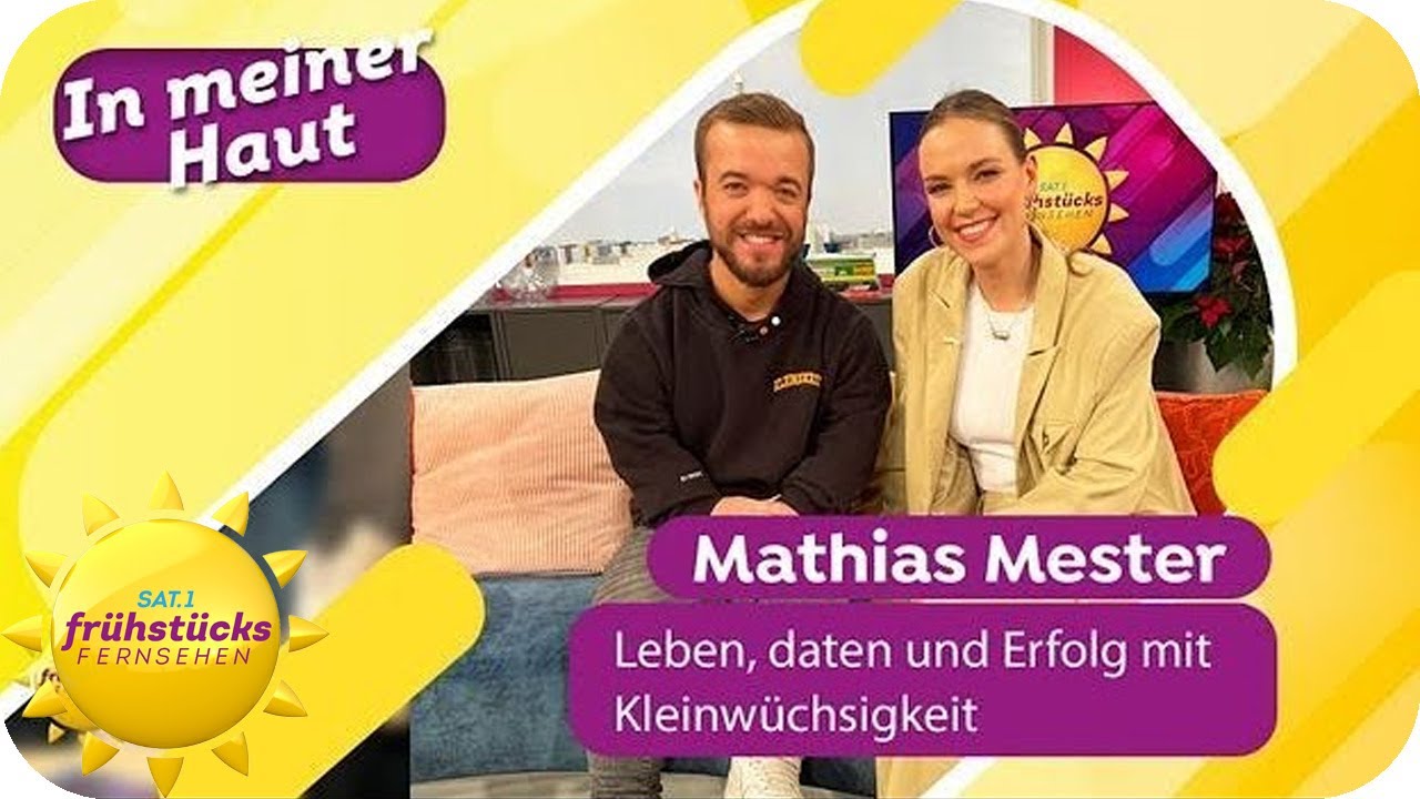 Mathias Mester: Leben, daten und Erfolg mit Kleinwüchsigkeit | SAT.1 Frühstücksfernsehen