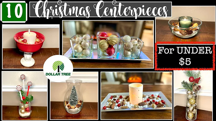 10 EASY TO MAKE DOLLAR TREE CHRISTMAS CENTERPIECE DIY ON A BUDGET | CHRISTMAS PARTY CENTERPIECE