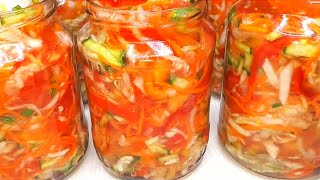 картинка: Осенний салат из капусты на зиму