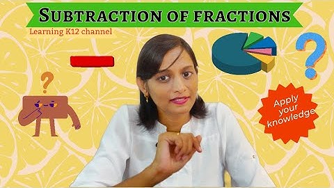 How to Subtract Fractions | Subtraction | Use of LCM | Like Fractions | Unlike Fractions | Math |