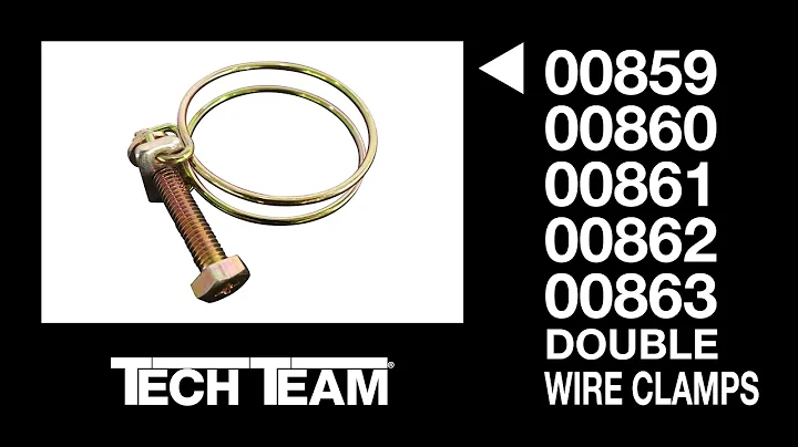 Why And How To Use Double Wire Hose Clamps –  Tech Team’s 00859-00863