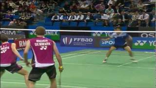 SF - MD - M. Boe/C. Mogensen Vs Jung Jae Sung/Lee Yong Dae - Yonex Badminton French Open 2011 SF - MD - M. Boe/C. Mogensen Vs Jung Jae Sung/Lee Yong Dae - Yonex Badminton French Open 2011