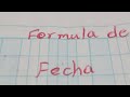 Formula de la fecha explicada