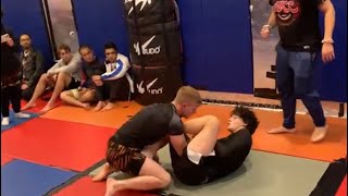 Armbar from Lasso Guard Off A Takedown No-GI Bjj By Segundo Arancibia