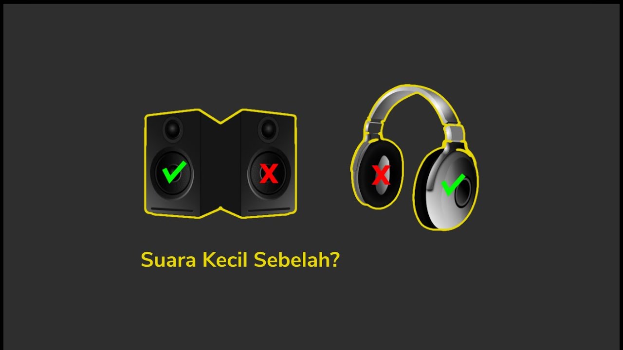 Cara Mengatasi Suara Headset atau Speaker Kecil Sebelah di PC Laptop