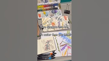 Turn Shadows into Art! 🎨 Easy & Fun for All Ages ✨ #art #arttutorial  #easyart #artlesson