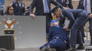 U.s. President Joe Biden Falls On Stage