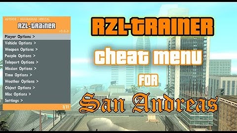 1-Minute Tutorial: GTA SA RZL Cheat Menu and Cleo 5 Installation