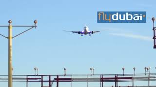 Windy Approach Flydubai Boeing 737-8 Tbilisi Airport
