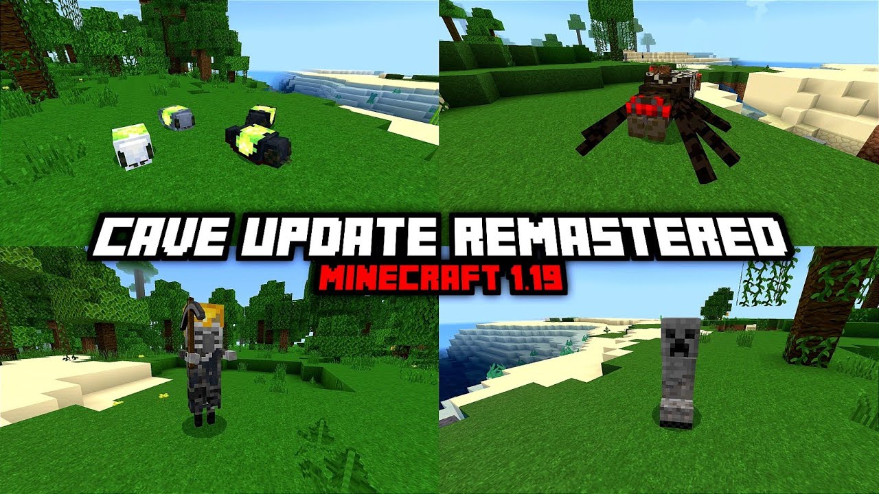 WOW‼️| Cave Update Remastered - Addon (Minecraft Showcase) - YouTube