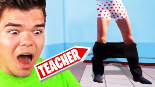 PULLING DOWN My TEACHERS PANTS TROLL! (Bad Guys At School)