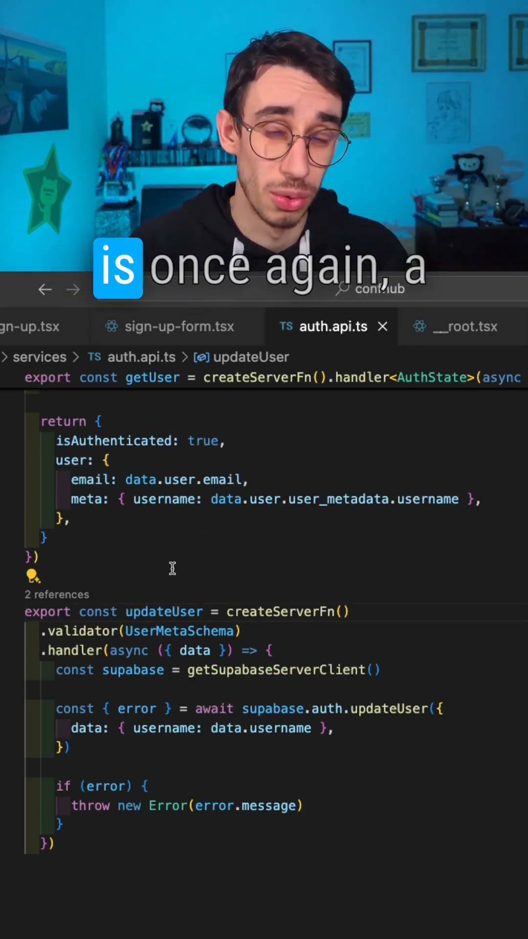 TanStack Start User Profile with Supabase