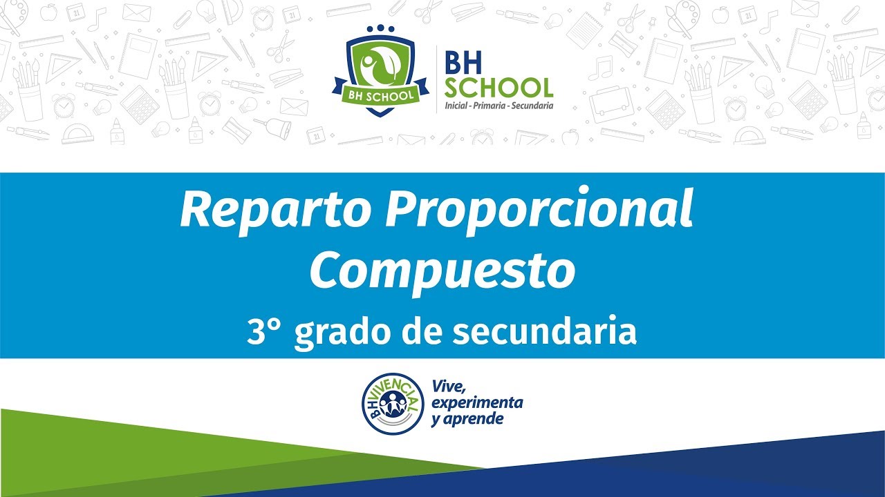 Reparto Proporcional Compuesto 3er grado de secundaria YouTube