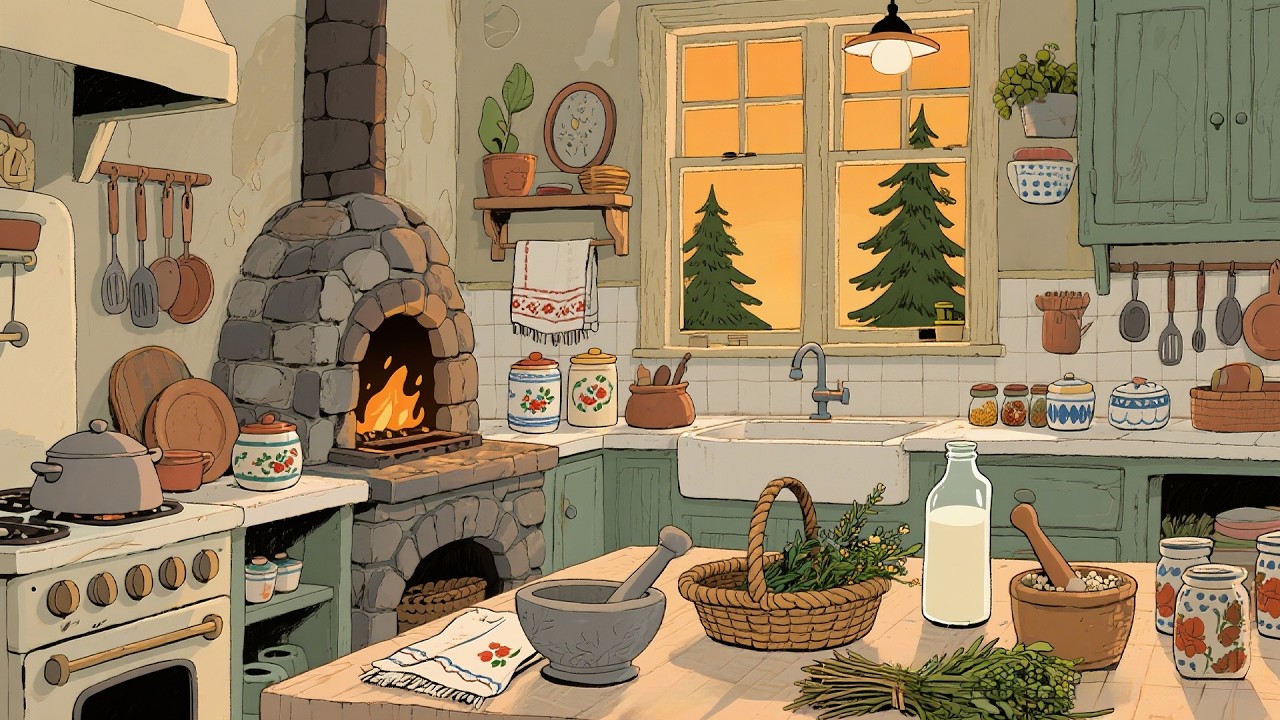 A 1940s Hearthside Kitchen — Another Room Where Simple Warmth Feels Timeless