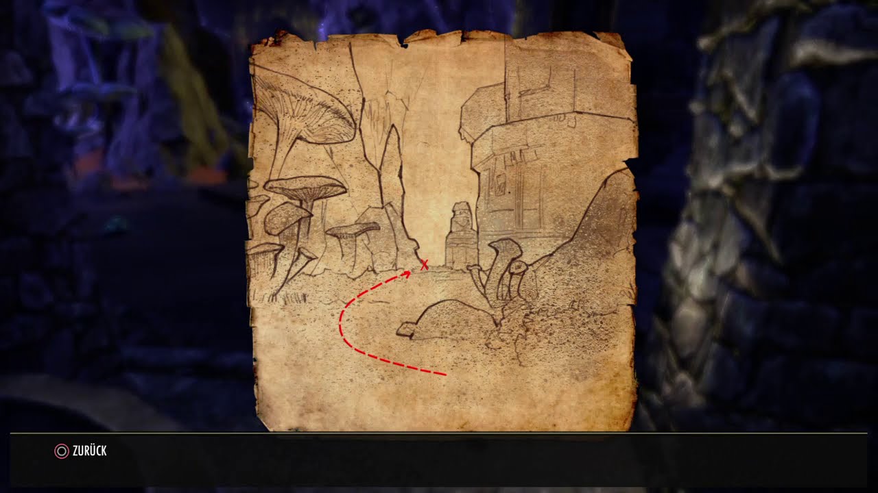 The Elder Scrolls Online blackreach Treasure Map 1 I, Schatzkarte