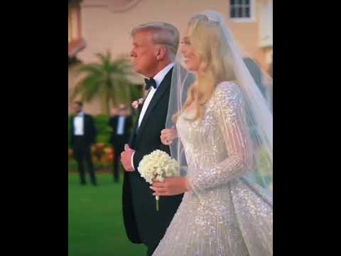 "The Father-Daughter Walk" President 🎉Donald Trump  walking  Tiffany Trump 👰 to the altar !!!