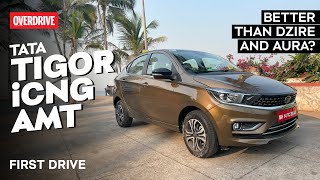 Tata Tigor iCNG AMT: First Drive | Better than Dzire and Aura?| @odmag