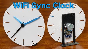 3D printed WiFi sync analog clock