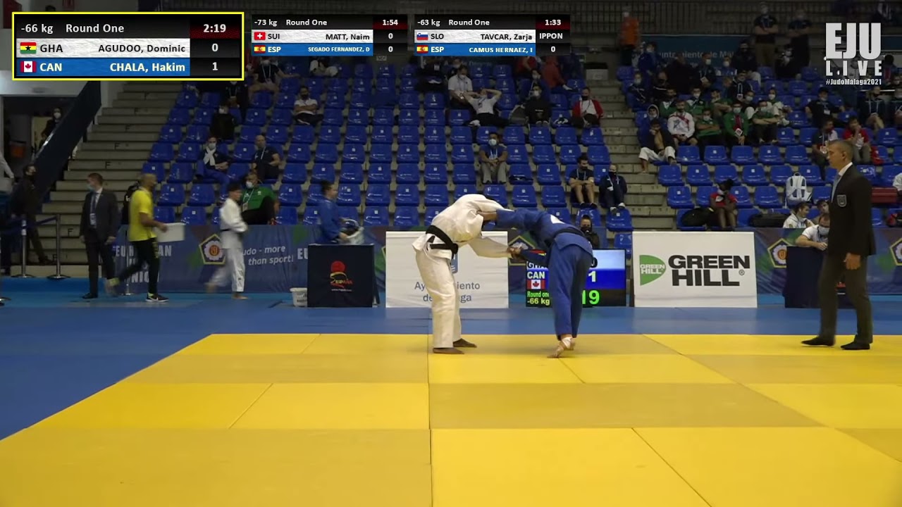 Ippon  CHALA, Hakim (CAN) , Judo 2021 Malaga (ESP) European Open.