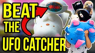 Best Claw Machine Arcade HACKS at Round 1 (Beat the UFO Catcher)