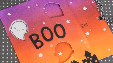 How to make a Halloween slider card