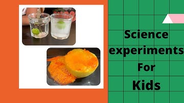 Science experiments for kids(density experiment and lemon volcano experiment) | lemon experiments