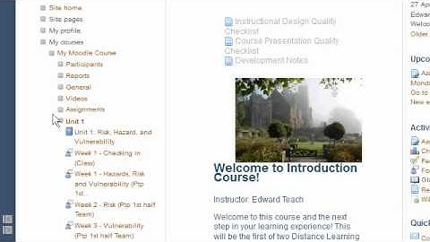 Moodle 2 Navigation Faculty