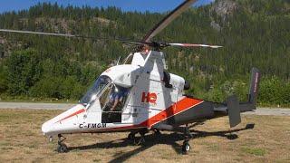 Kaman KMax Helicopter Engine Startup and Takeoff