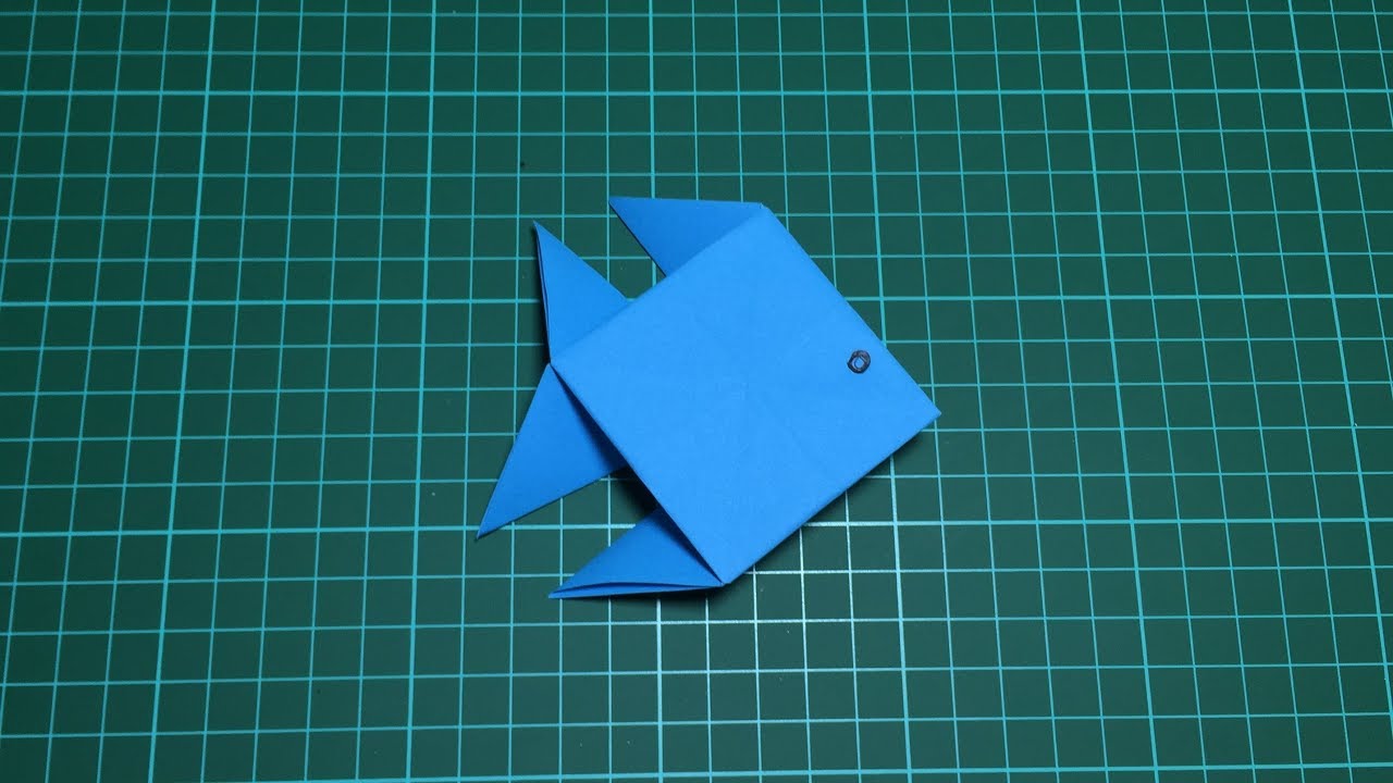 Origami Ikan Cara Membuat Origami Ikan Simple dan Mudah YouTube