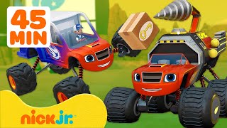 Blaze y Los Monster Machines | ¡Blaze se transforma para hacer entregas 🚗 | 45 minutos | Nick Jr.