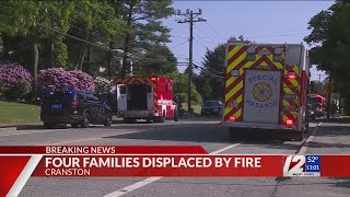 11 displaced by fire at Cranston apartment complex