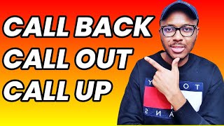 10 Most Used Phrasal Verbs with Call