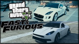 Fast and Furious 7 - Shaw's White Jaguar F type - Gta 5 Car Build