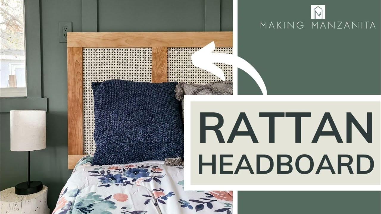 How To Make A Rattan Headboard EASY Beginner Woodworking Project