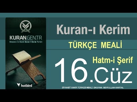 Türkçe Kurani Kerim Meali, 16 Cüz, Diyanet işleri vakfı meali, Hatim, Kuran.gen.tr