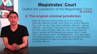 VCE Legal Studies - Magistrates' Court Jurisdiction