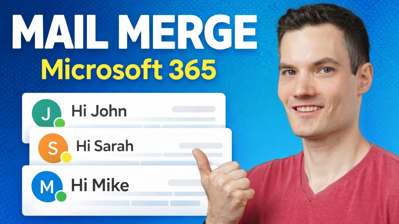 How to Mail Merge in Word, Excel & Outlook (Full Guide) - YouTube