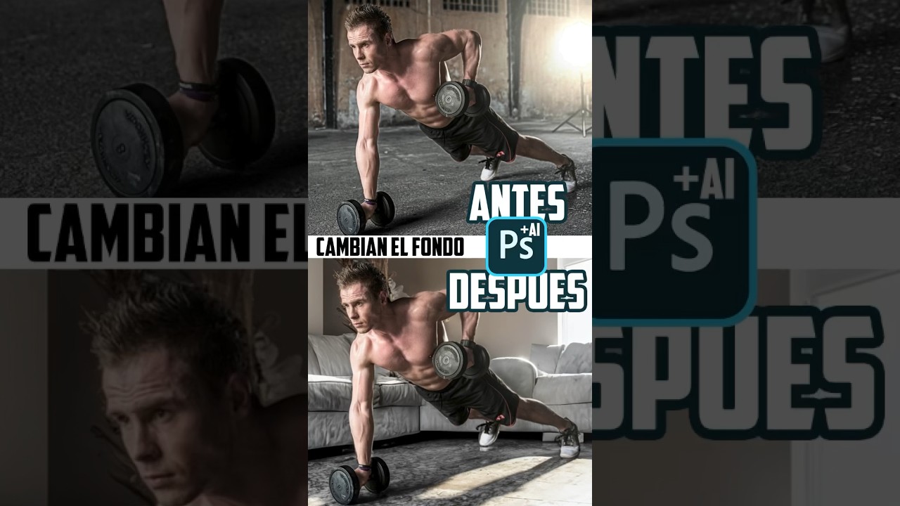 Cambia el fondo en SEGUNDOS con Ai + Photoshop | FOTO MONTAJE