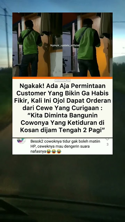 Gokil! Cewek curiga sampai order ojol buat bangunin cowoknya jam 2 pagi!