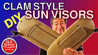How To DIY Clam Style Sun Visors Step By Step Upholstery #sunvisors